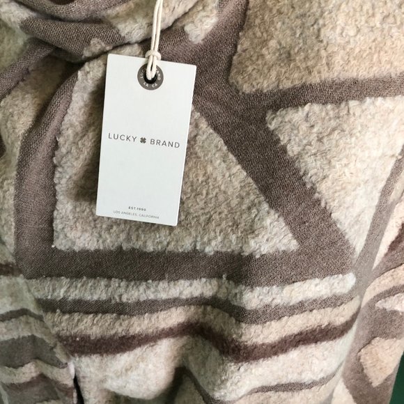 LUCKY BRAND Aztec Pattern Jacket Open Wrap S/P NWT - Picture 4 of 6